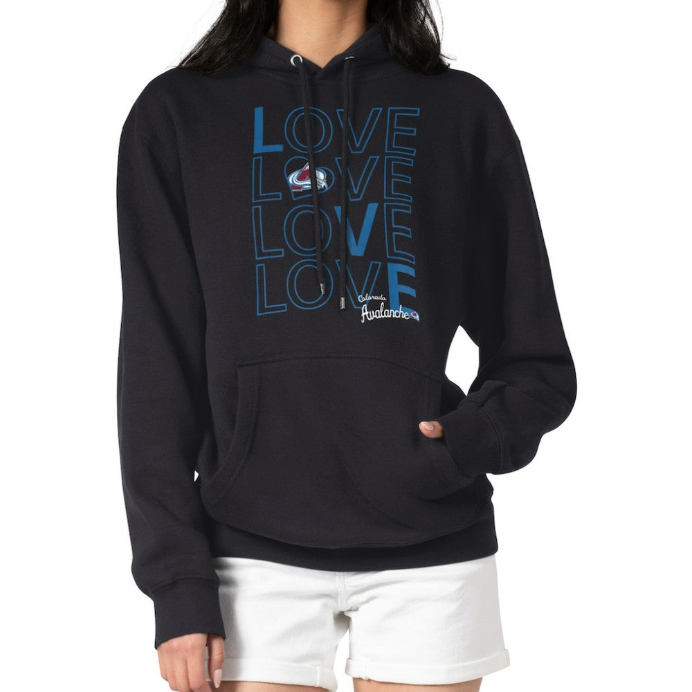 Colorado Avalanche G-III 4Her by Carl Banks Women's Hockey Love Fleece Pullover Hoodie