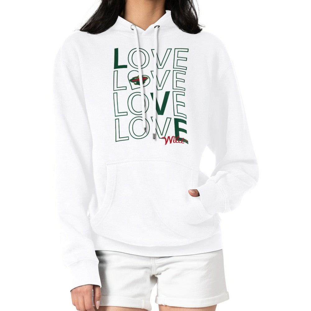 Minnesota Wild G-III 4Her by Carl Banks Women's Hockey Love Fleece Pullover Hoodie