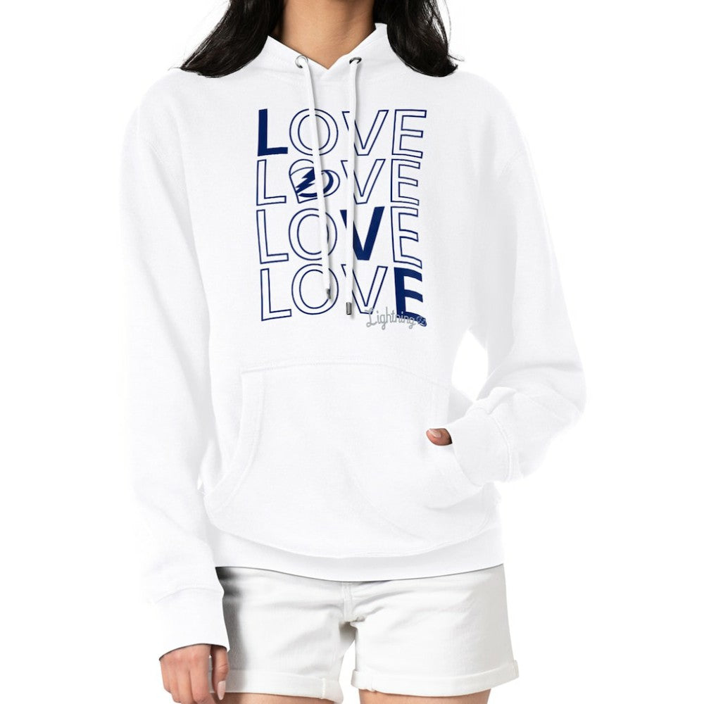 Tampa Bay Lightning G-III 4Her by Carl Banks Women's Hockey Love Fleece Pullover Hoodie