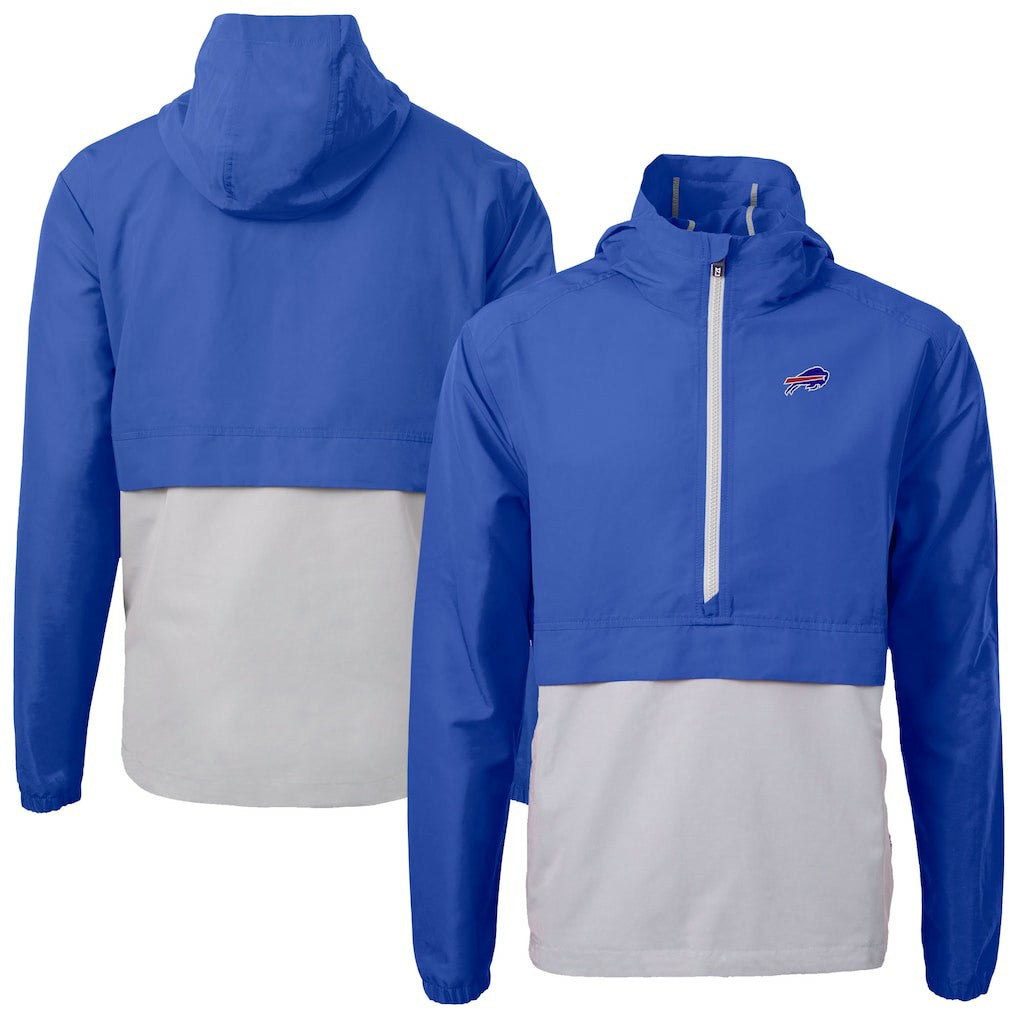 NFL Buffalo Bills Cutter & Buck Charter Eco Recycled Anorak Half-Zip Jacket