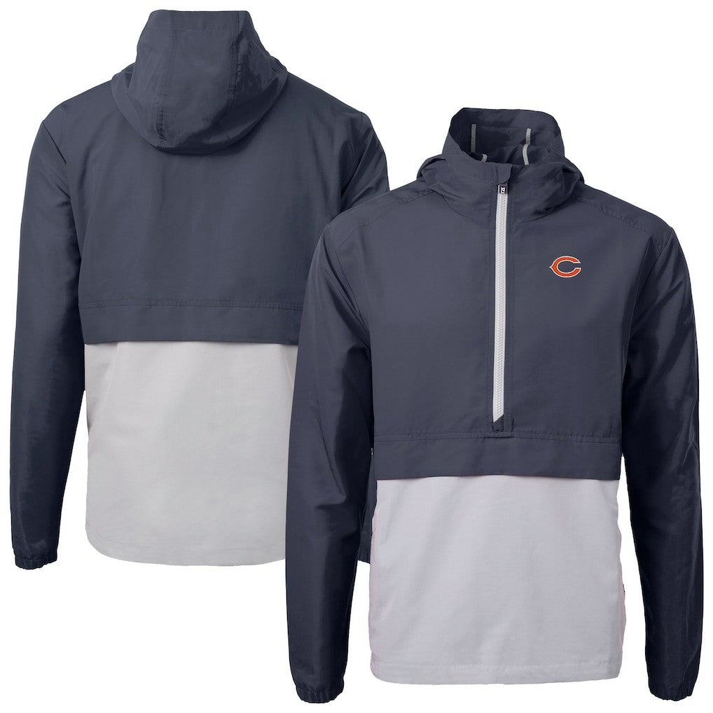 NFL Chicago Bears Cutter & Buck Charter Eco Recycled Anorak Half-Zip Jacket