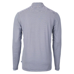 NFL Baltimore Ravens Cutter & Buck Virtue Eco Pique Micro Stripe Recycled Quarter-Zip Pullover Top
