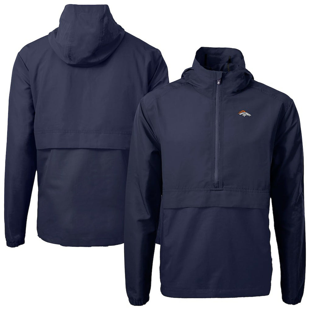 NFL Denver Broncos Cutter & Buck Charter Eco Recycled Anorak Half-Zip Jacket