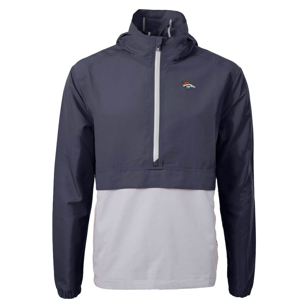 NFL Denver Broncos Cutter & Buck Charter Eco Recycled Anorak Half-Zip Jacket
