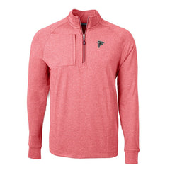 NFL Atlanta Falcons Cutter & Buck Adapt Eco Knit Quarter-Zip Pullover Top