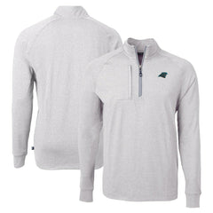 NFL Carolina Panthers Cutter & Buck Adapt Eco Knit Quarter-Zip Pullover Top