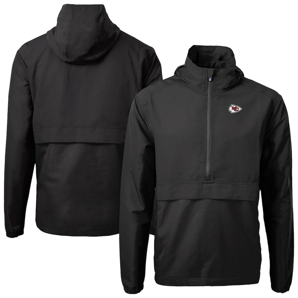 NFL Kansas City Chiefs Cutter & Buck Charter Eco Recycled Anorak Half-Zip Jacket