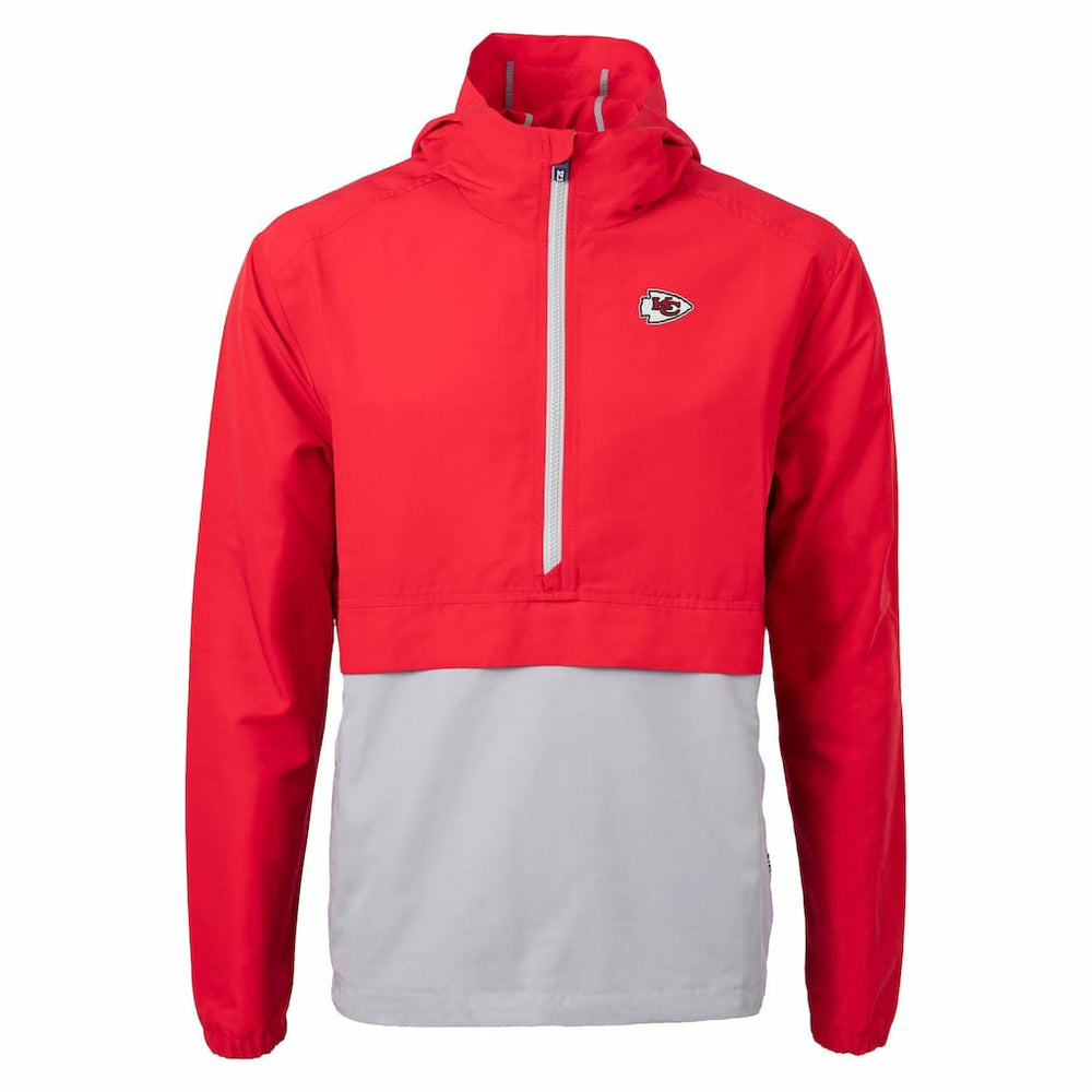 NFL Kansas City Chiefs Cutter & Buck Charter Eco Recycled Anorak Half-Zip Jacket