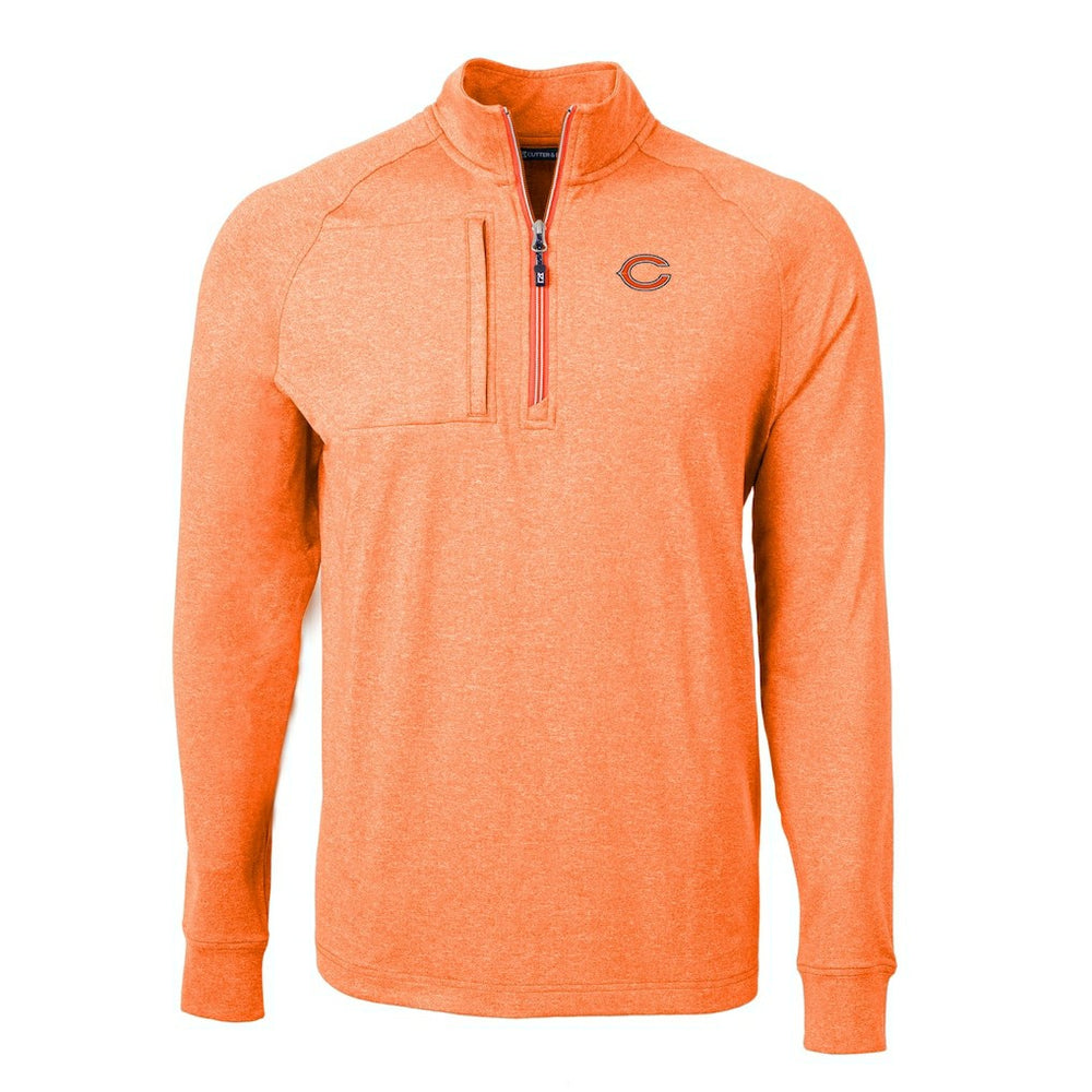 NFL Chicago Bears Cutter & Buck Adapt Eco Knit Quarter-Zip Pullover Top