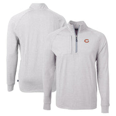 NFL Chicago Bears Cutter & Buck Adapt Eco Knit Quarter-Zip Pullover Top