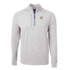 NFL Chicago Bears Cutter & Buck Adapt Eco Knit Quarter-Zip Pullover Top