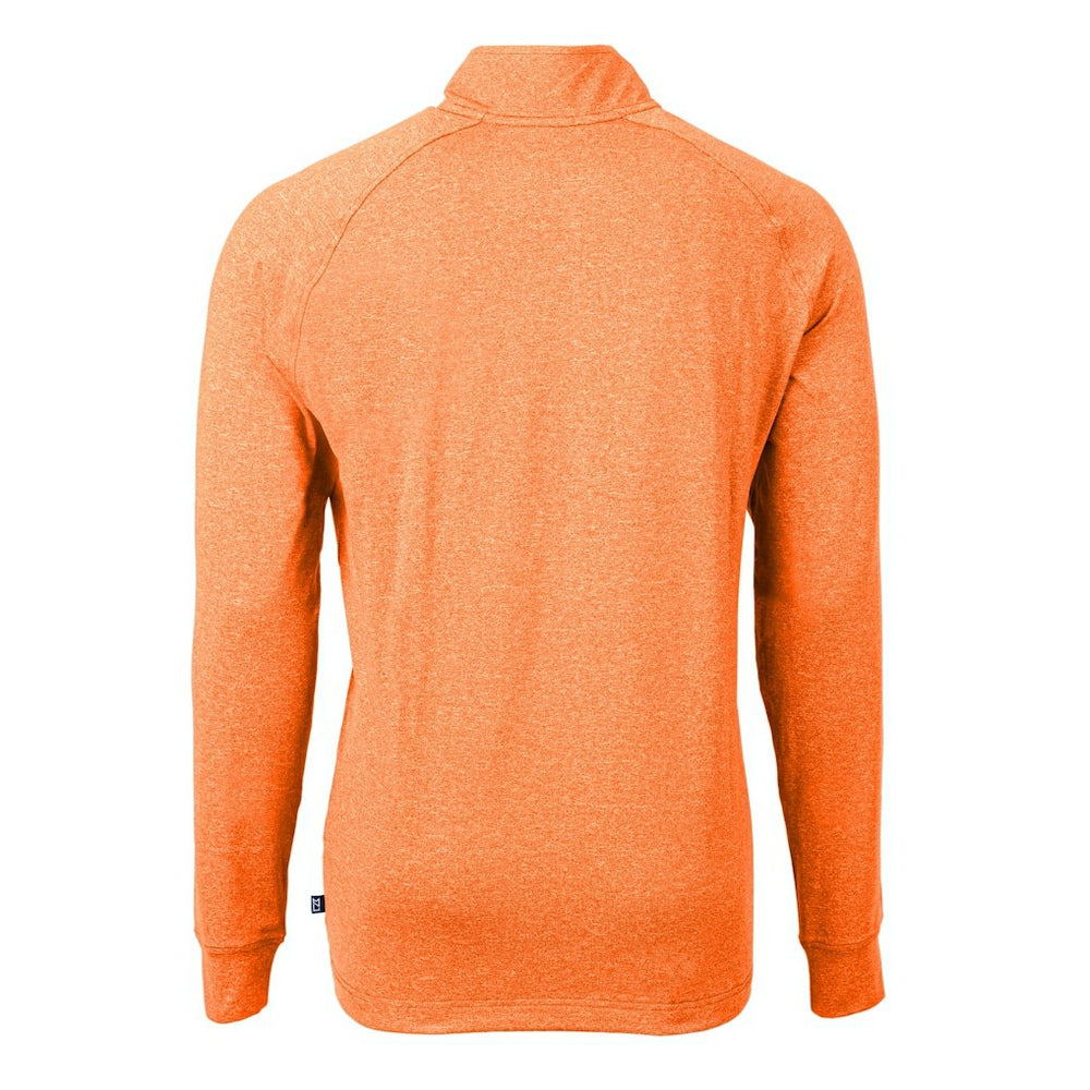 NFL Cincinnati Bengals Cutter & Buck Adapt Eco Knit Quarter-Zip Pullover Top