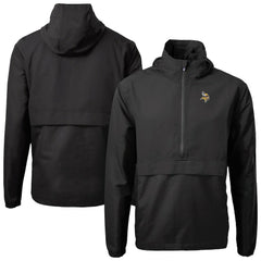 NFL Minnesota Vikings Cutter & Buck Charter Eco Recycled Anorak Half-Zip Jacket