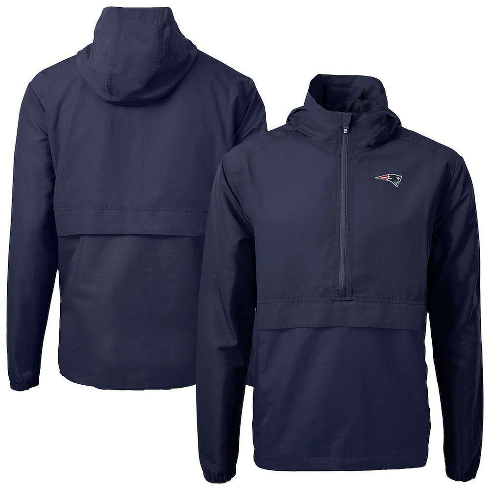 NFL New England Patriots Cutter & Buck Charter Eco Recycled Anorak Half-Zip Jacket