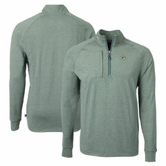 NFL Green Bay Packers Cutter & Buck Adapt Eco Knit Quarter-Zip Pullover Top