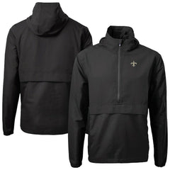 NFL New Orleans Saints Cutter & Buck Charter Eco Recycled Anorak Half-Zip Jacket