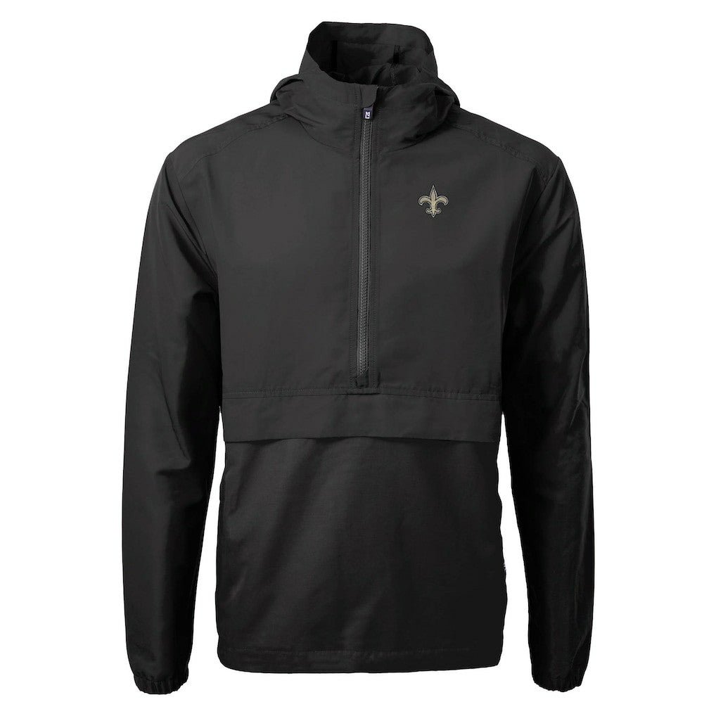 NFL New Orleans Saints Cutter & Buck Charter Eco Recycled Anorak Half-Zip Jacket