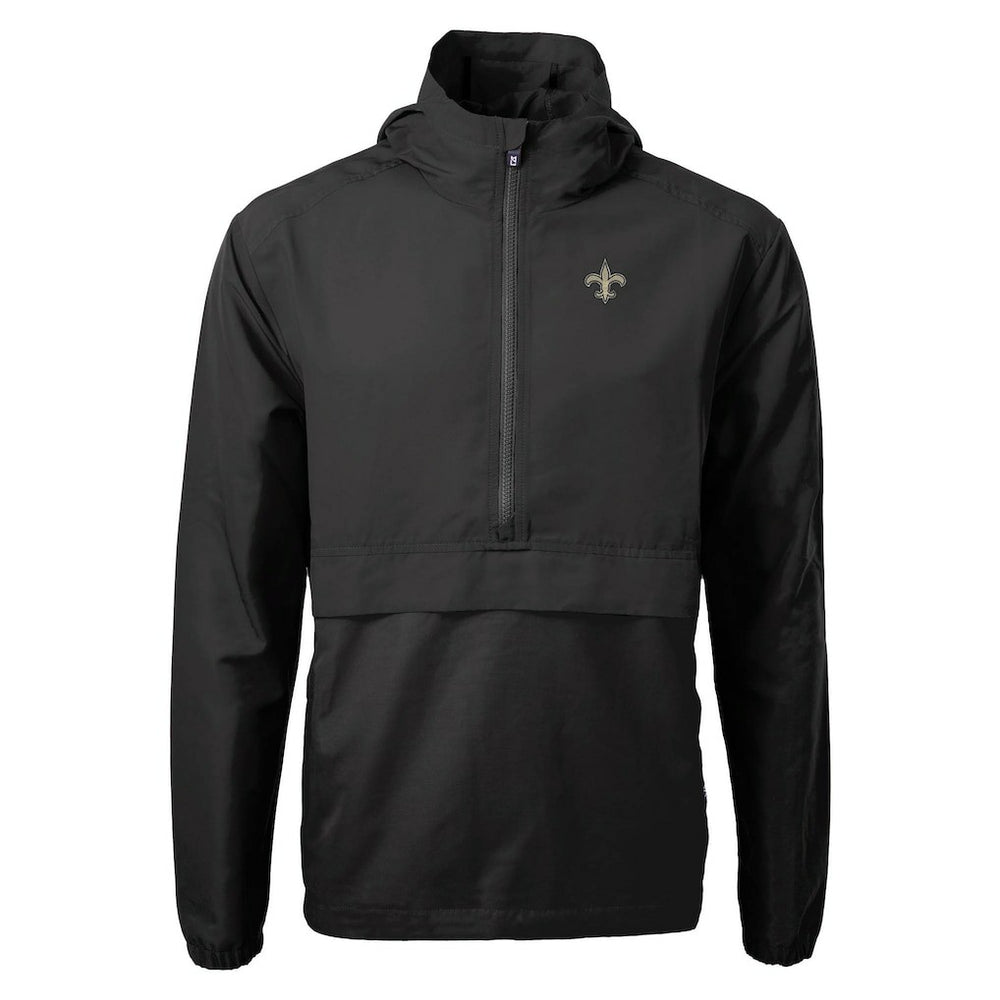NFL New Orleans Saints Cutter & Buck Charter Eco Recycled Anorak Half-Zip Jacket