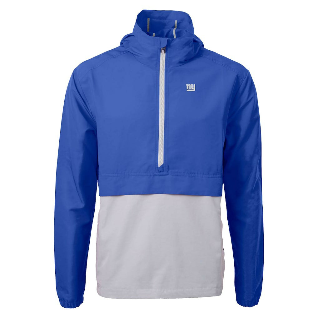 NFL New York Giants Cutter & Buck Charter Eco Recycled Anorak Half-Zip Jacket