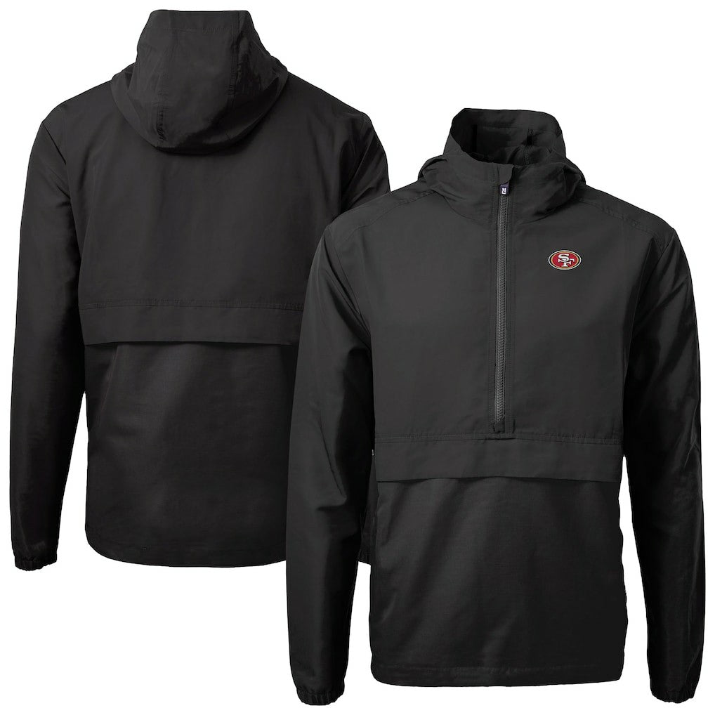 NFL San Francisco 49ers Cutter & Buck Charter Eco Recycled Anorak Half-Zip Jacket
