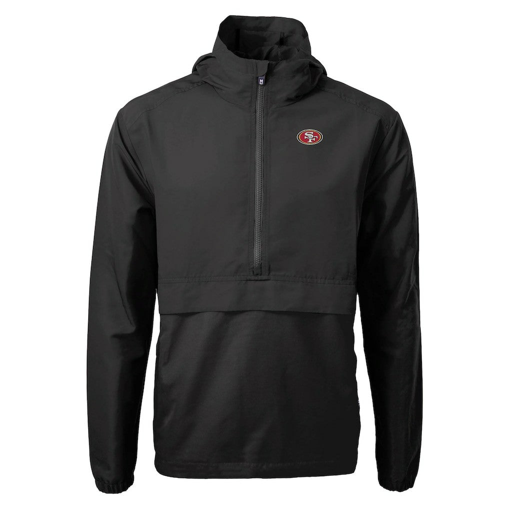 NFL San Francisco 49ers Cutter & Buck Charter Eco Recycled Anorak Half-Zip Jacket