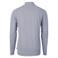 NFL New Orleans Saints Cutter & Buck Virtue Eco Pique Micro Stripe Recycled Quarter-Zip Pullover Top