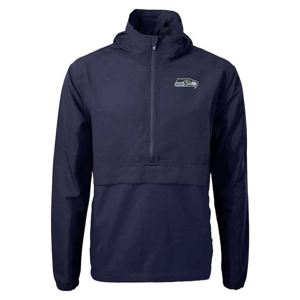 NFL Seattle Seahawks Cutter & Buck Charter Eco Recycled Anorak Half-Zip Jacket