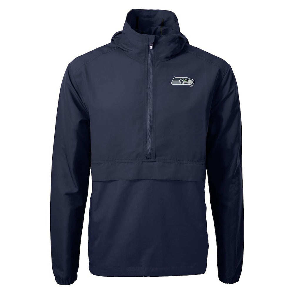 NFL Seattle Seahawks Cutter & Buck Charter Eco Recycled Anorak Half-Zip Jacket