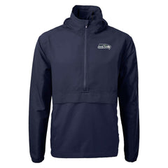 NFL Seattle Seahawks Cutter & Buck Charter Eco Recycled Anorak Half-Zip Jacket
