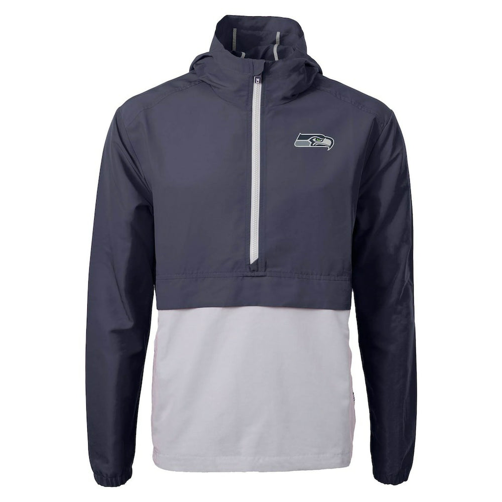NFL Seattle Seahawks Cutter & Buck Charter Eco Recycled Anorak Half-Zip Jacket