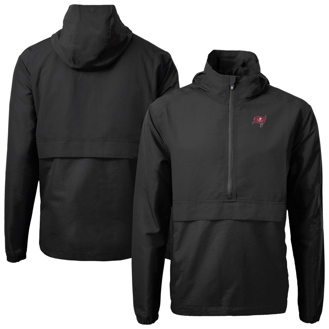 NFL Tampa Bay Buccaneers Cutter & Buck Charter Eco Recycled Anorak Half-Zip Jacket
