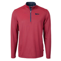NFL Pittsburgh Steelers Cutter & Buck Virtue Eco Pique Micro Stripe Recycled Quarter-Zip Pullover Top