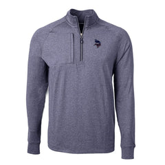 NFL Minnesota Vikings Cutter & Buck Adapt Eco Knit Quarter-Zip Pullover Top