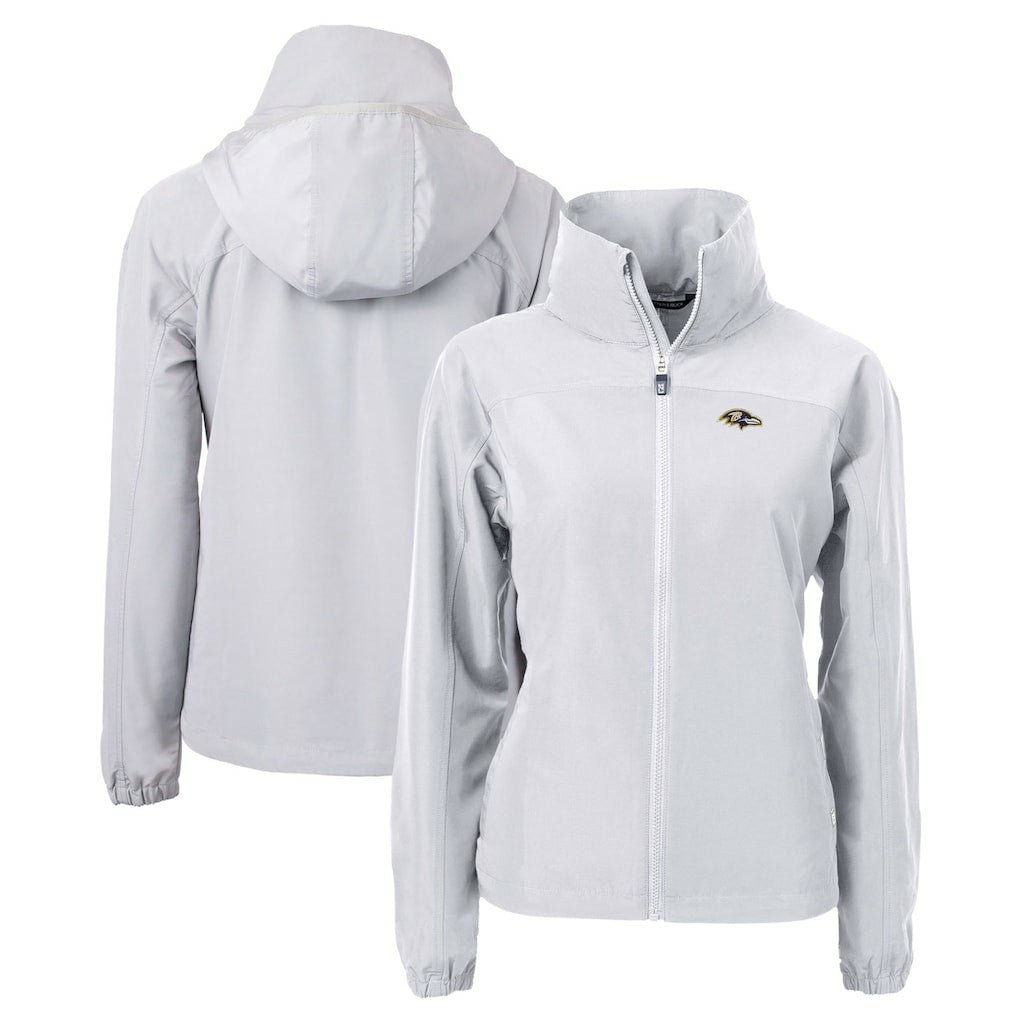NFL Baltimore Ravens Cutter & Buck Women's Charter Eco Recycled Full-Zip Jacket