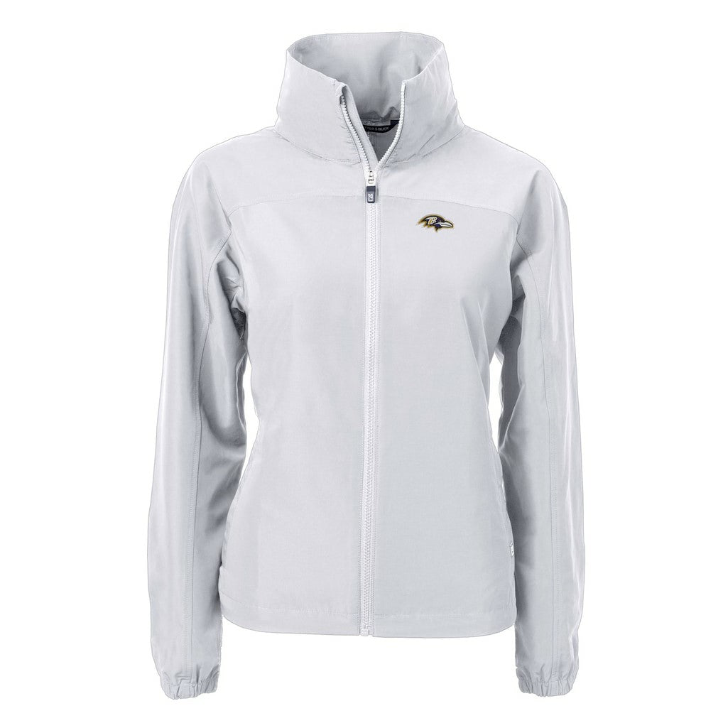 NFL Baltimore Ravens Cutter & Buck Women's Charter Eco Recycled Full-Zip Jacket
