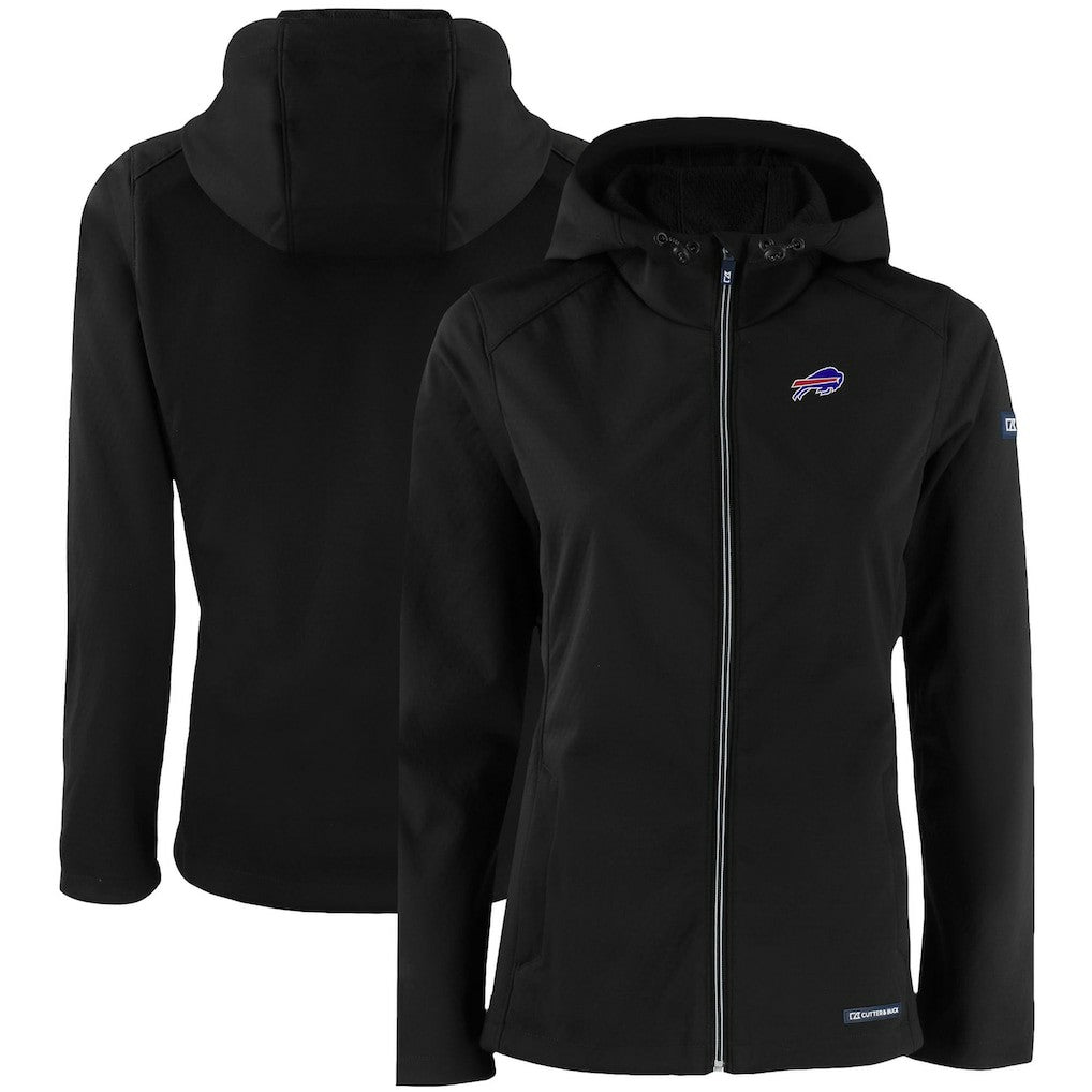 NFL Buffalo Bills Cutter & Buck Women's Evoke Eco Softshell Recycled Full-Zip Hooded Jacket