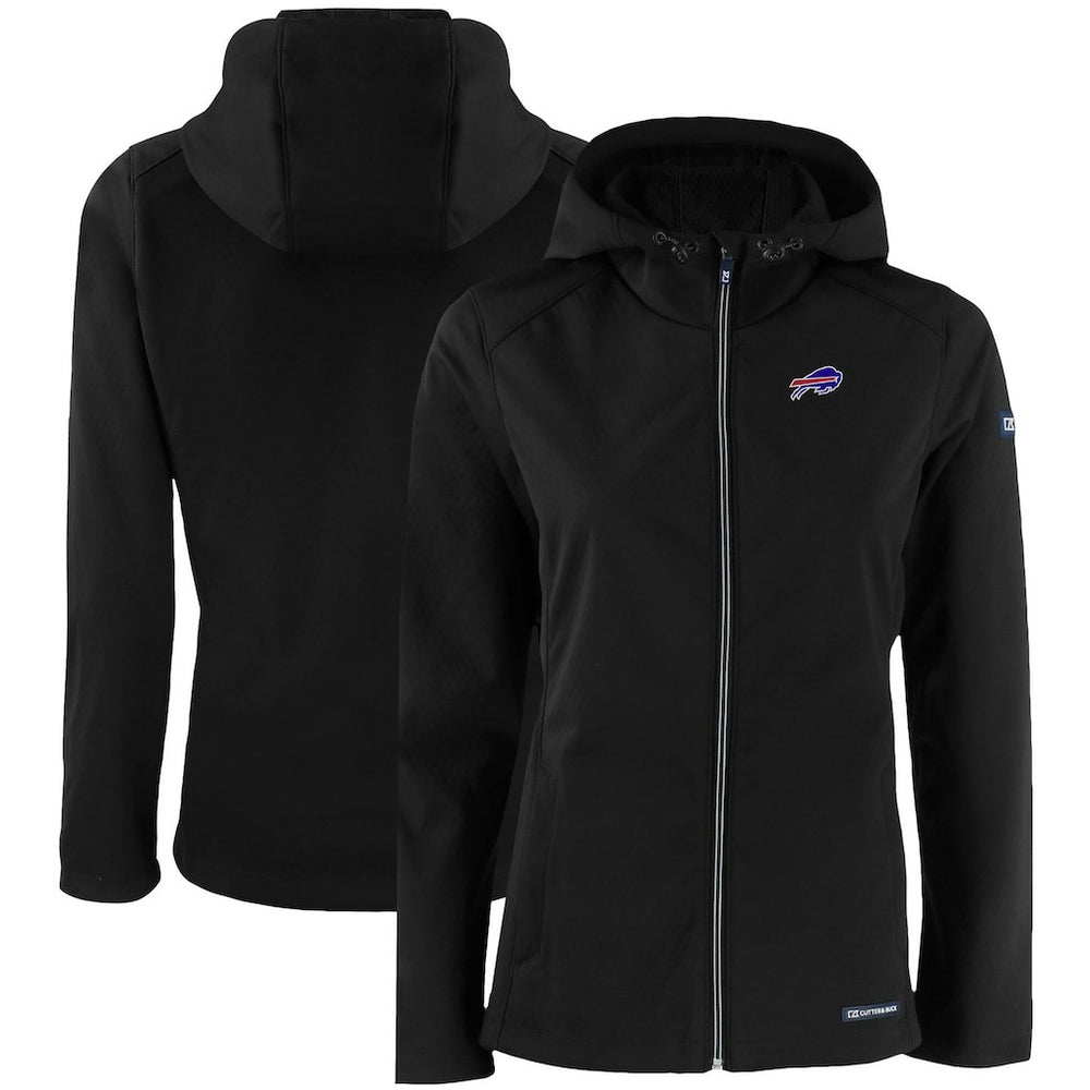 NFL Buffalo Bills Cutter & Buck Women's Evoke Eco Softshell Recycled Full-Zip Hooded Jacket