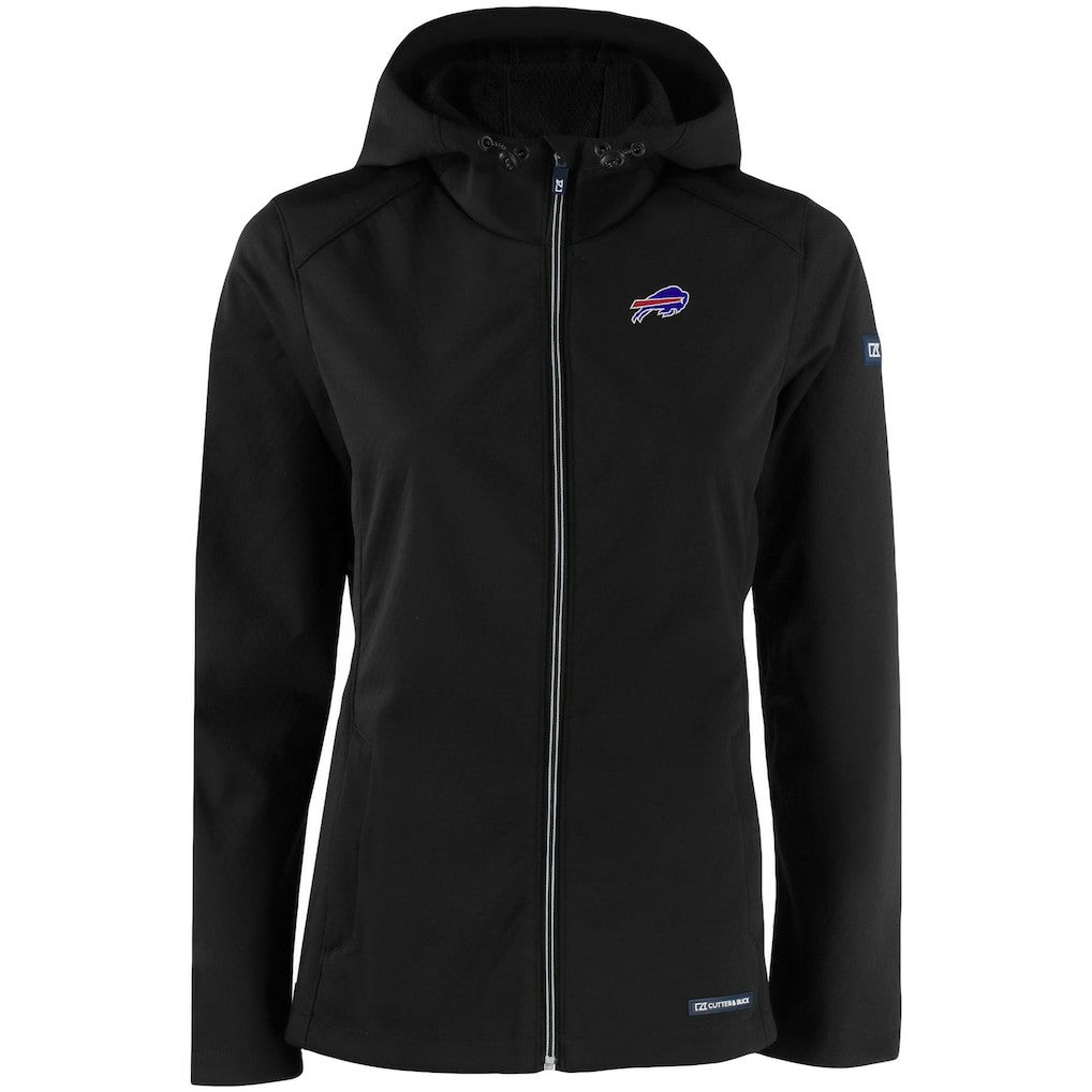 NFL Buffalo Bills Cutter & Buck Women's Evoke Eco Softshell Recycled Full-Zip Hooded Jacket