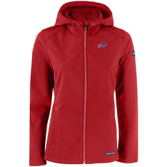 NFL Buffalo Bills Cutter & Buck Women's Evoke Eco Softshell Recycled Full-Zip Hooded Jacket