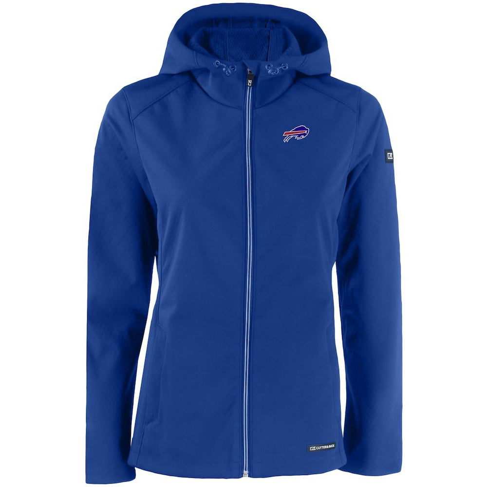 NFL Buffalo Bills Cutter & Buck Women's Evoke Eco Softshell Recycled Full-Zip Hooded Jacket