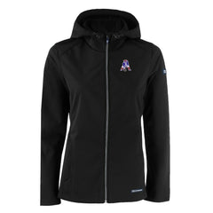 NFL New England Patriots Cutter & Buck Women's Evoke Eco Softshell Recycled Full-Zip Hooded Jacket