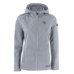 NFL New Orleans Saints Cutter & Buck Women's Evoke Eco Softshell Recycled Full-Zip Hooded Jacket