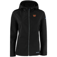 NFL Washington Commanders Cutter & Buck Women's Evoke Eco Softshell Recycled Full-Zip Hooded Jacket