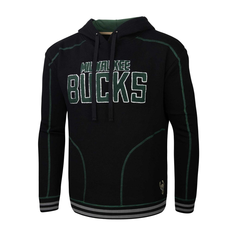 Milwaukee Bucks Stadium Essentials Baseline Pullover Hoodie - Black cheap