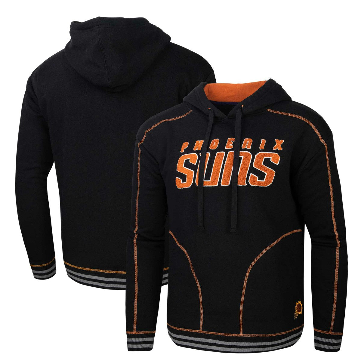 Phoenix Suns Stadium Essentials Baseline Pullover Hoodie - Black on sale