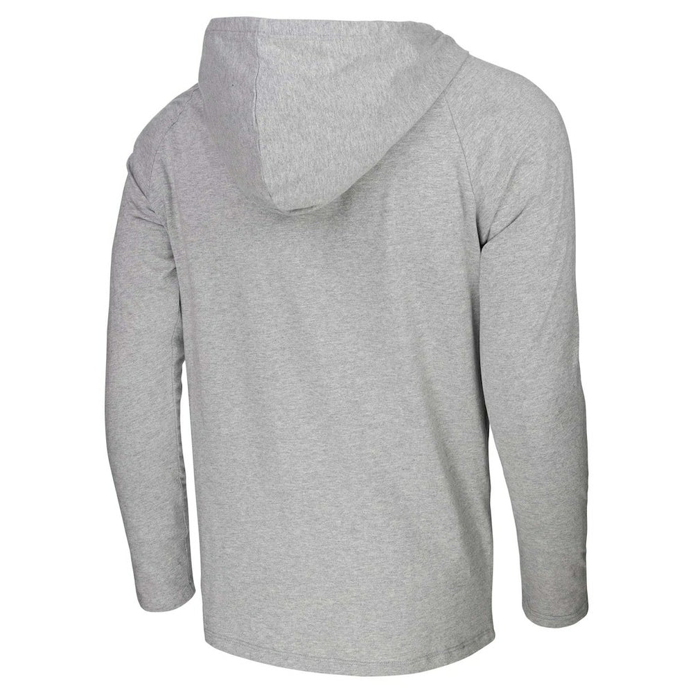 Golden State Warriors Stadium Essentials Atrium Raglan Long Sleeve Hoodie T-Shirt sale - Heather Gray sale