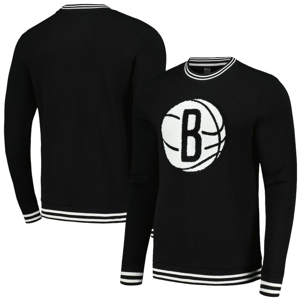 Brooklyn Nets Stadium Essentials Club Level Pullover Sweatshirt - Black on sale