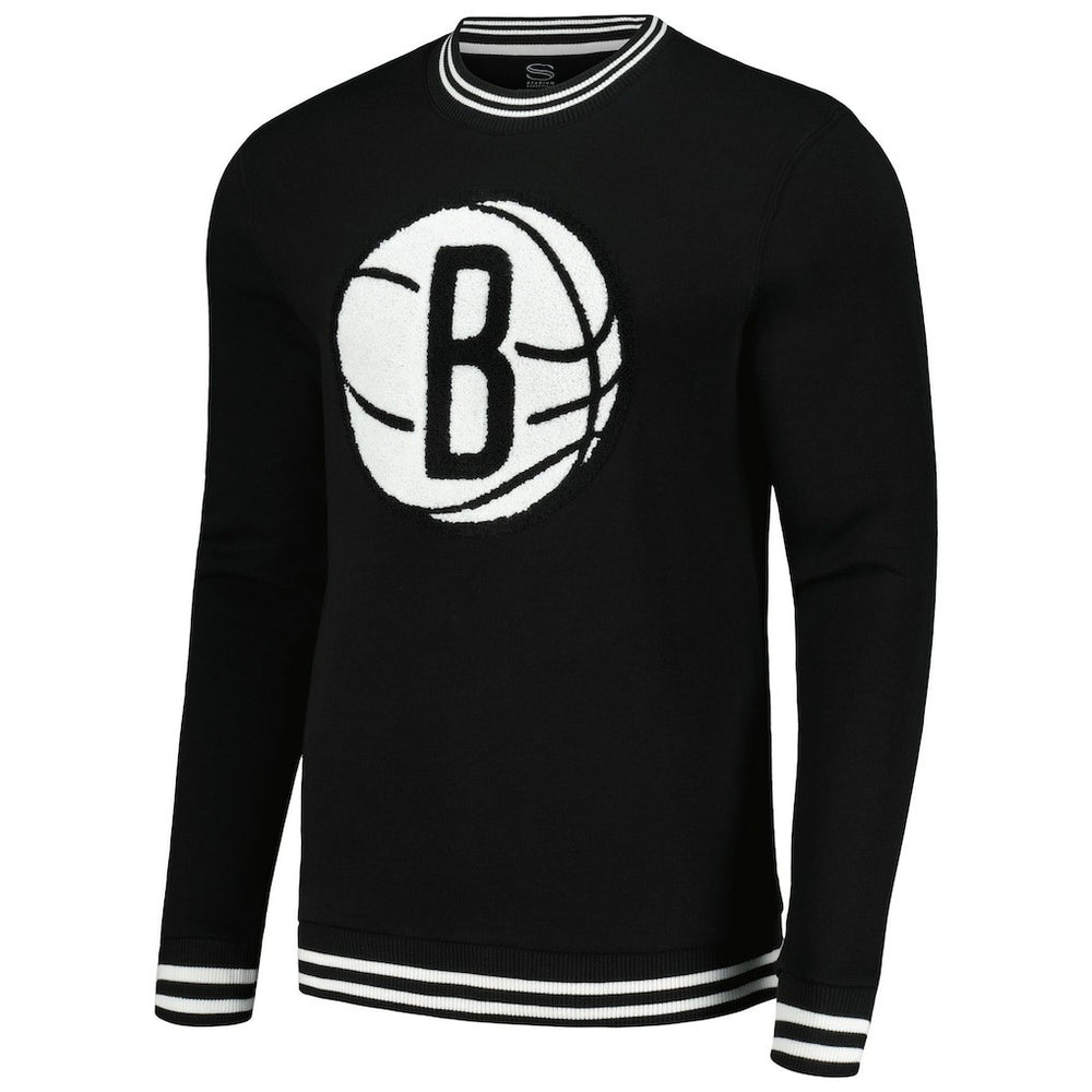 Brooklyn Nets Stadium Essentials Club Level Pullover Sweatshirt - Black on sale