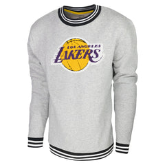 Los Angeles Lakers Stadium Essentials Club Level Pullover Sweatshirt - Heather Gray cheap