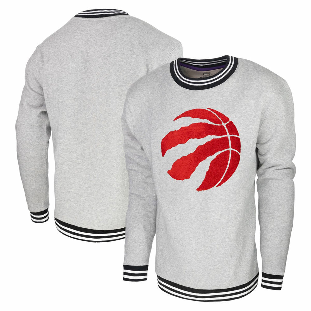 Toronto Raptors Stadium Essentials Club Level Pullover Sweatshirt - Heather Gray discount